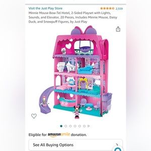 Minnie mouse bow tel hotel. New in box, never been opened. Duplicate toy.